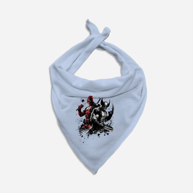 Claws And Katanas-Dog-Bandana-Pet Collar-DrMonekers