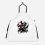 Claws And Katanas-Unisex-Kitchen-Apron-DrMonekers