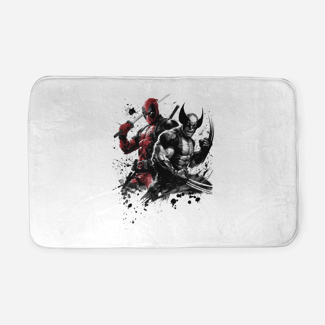 Claws And Katanas-None-Memory Foam-Bath Mat-DrMonekers