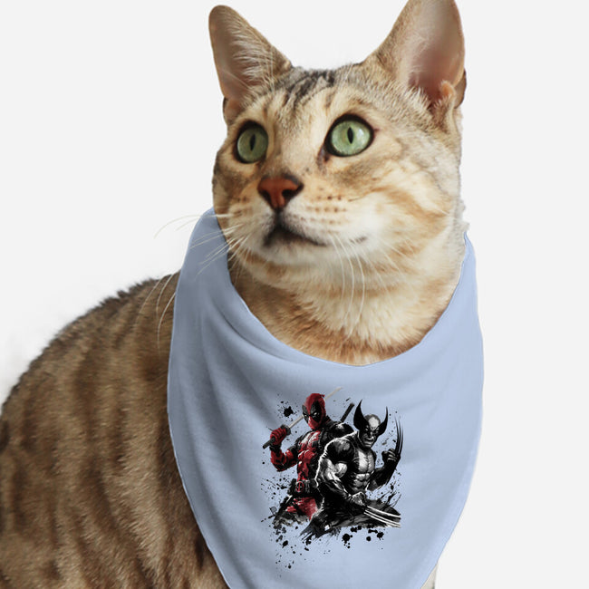 Claws And Katanas-Cat-Bandana-Pet Collar-DrMonekers