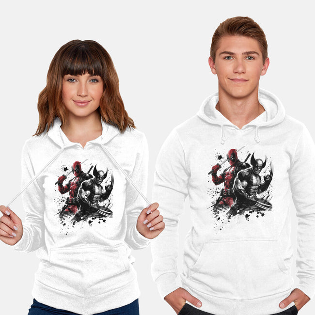 Claws And Katanas-Unisex-Pullover-Sweatshirt-DrMonekers