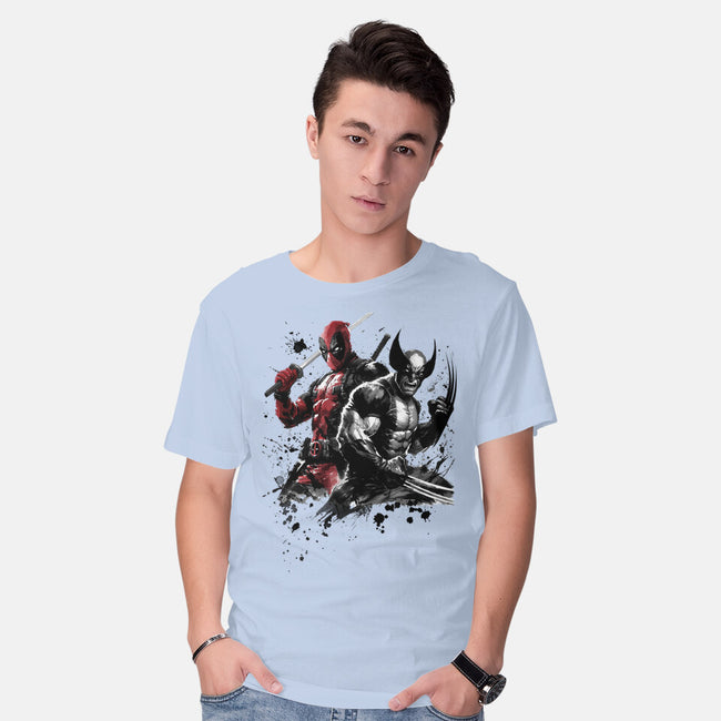 Claws And Katanas-Mens-Basic-Tee-DrMonekers