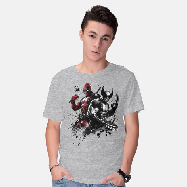 Claws And Katanas-Mens-Basic-Tee-DrMonekers