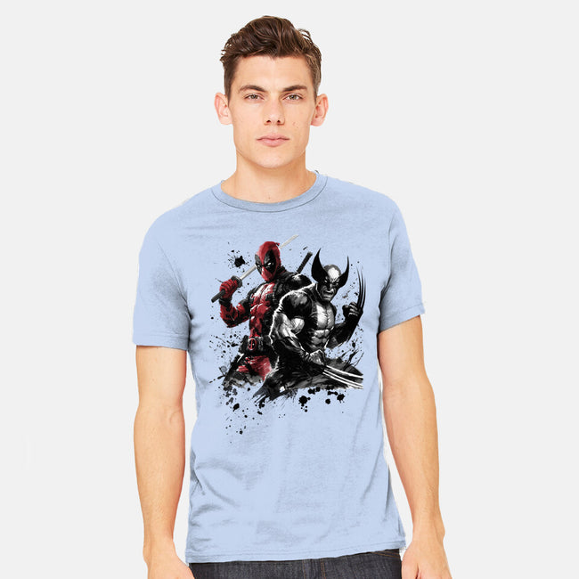 Claws And Katanas-Mens-Heavyweight-Tee-DrMonekers