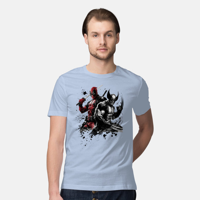 Claws And Katanas-Mens-Premium-Tee-DrMonekers