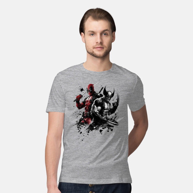 Claws And Katanas-Mens-Premium-Tee-DrMonekers