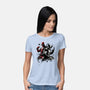 Claws And Katanas-Womens-Basic-Tee-DrMonekers