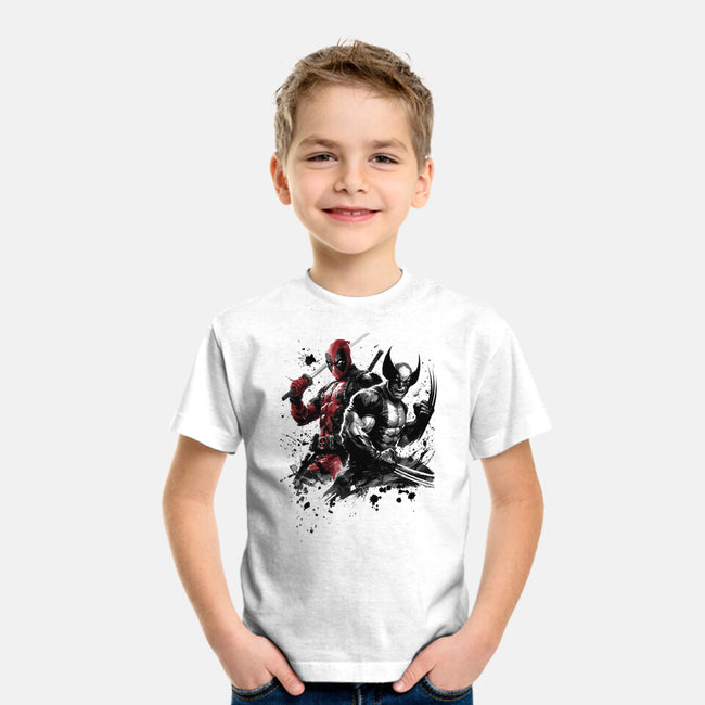 Claws And Katanas-Youth-Basic-Tee-DrMonekers