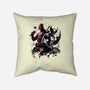 Claws And Katanas-None-Removable Cover-Throw Pillow-DrMonekers