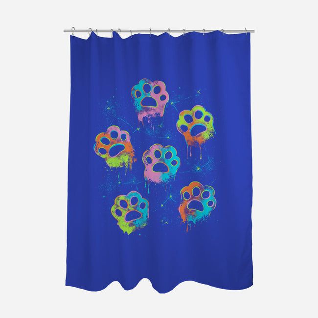 Nebula Paws-None-Polyester-Shower Curtain-IKILO