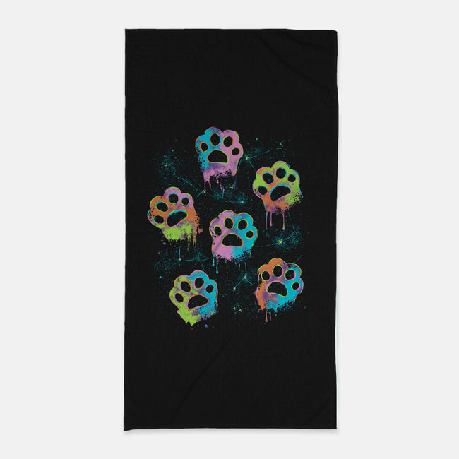 Nebula Paws-None-Beach-Towel-IKILO