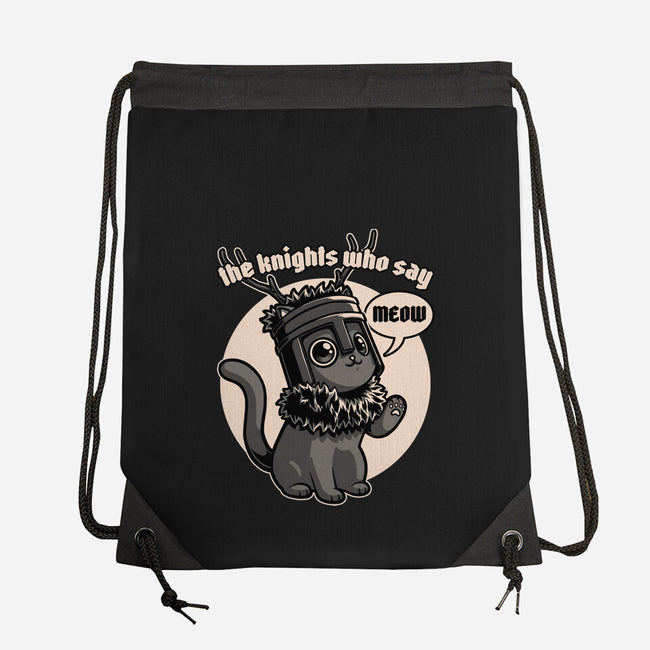 Black Cat Movie Knight-None-Drawstring-Bag-Studio Mootant