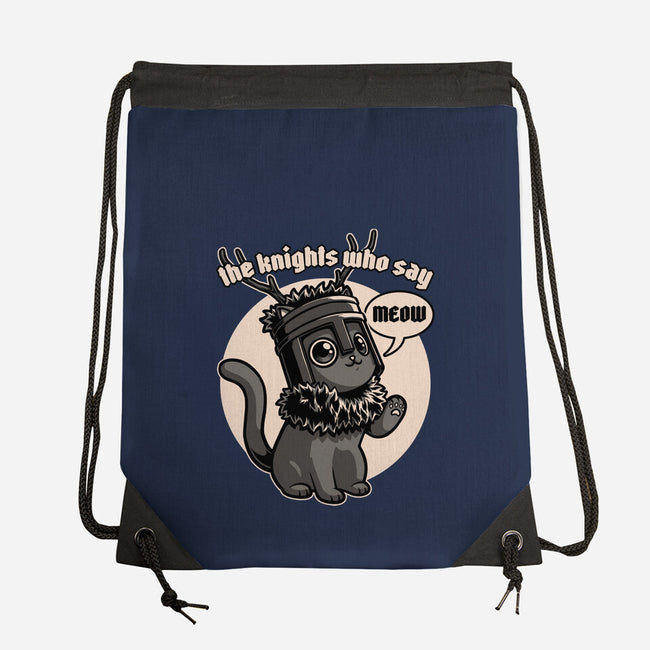 Black Cat Movie Knight-None-Drawstring-Bag-Studio Mootant