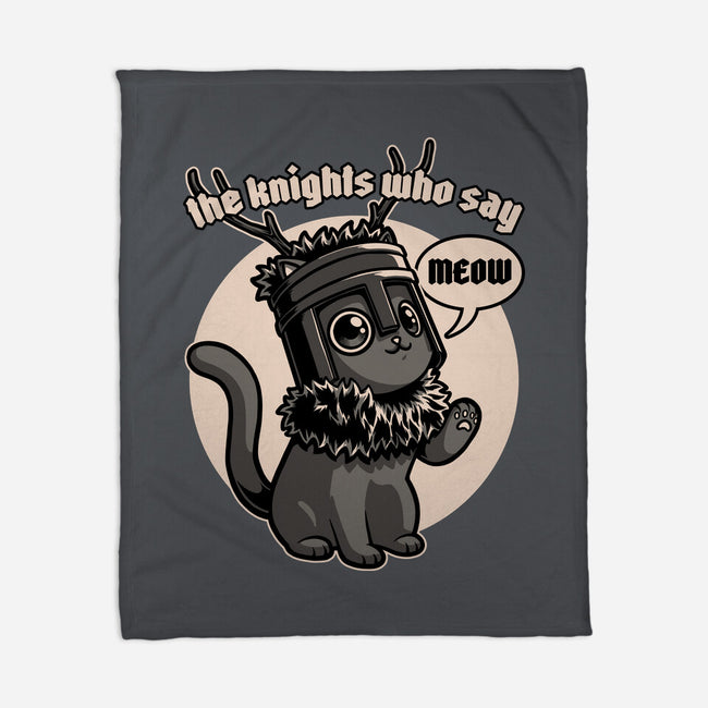 Black Cat Movie Knight-None-Fleece-Blanket-Studio Mootant