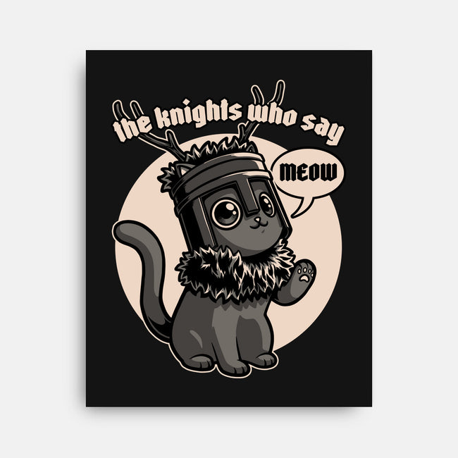 Black Cat Movie Knight-None-Stretched-Canvas-Studio Mootant