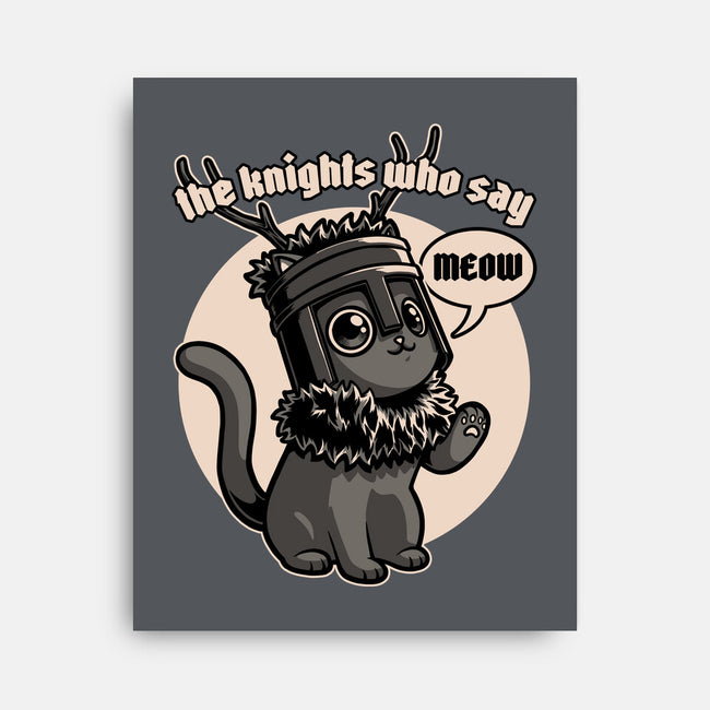 Black Cat Movie Knight-None-Stretched-Canvas-Studio Mootant