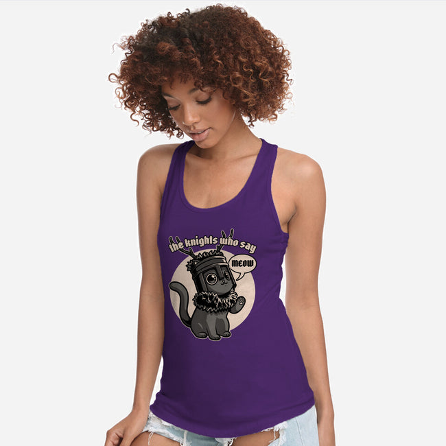 Black Cat Movie Knight-Womens-Racerback-Tank-Studio Mootant