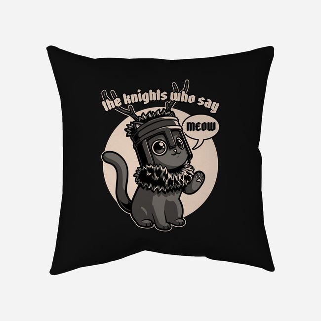 Black Cat Movie Knight-None-Non-Removable Cover w Insert-Throw Pillow-Studio Mootant