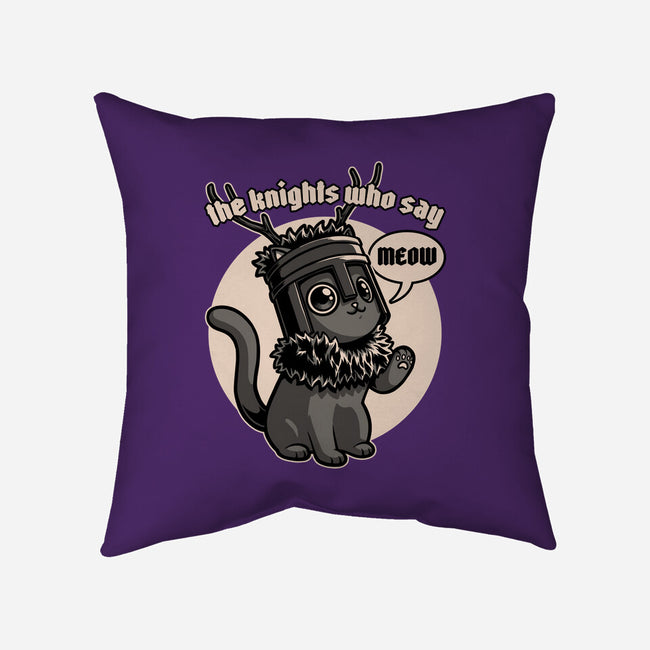 Black Cat Movie Knight-None-Removable Cover w Insert-Throw Pillow-Studio Mootant