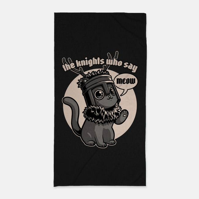 Black Cat Movie Knight-None-Beach-Towel-Studio Mootant