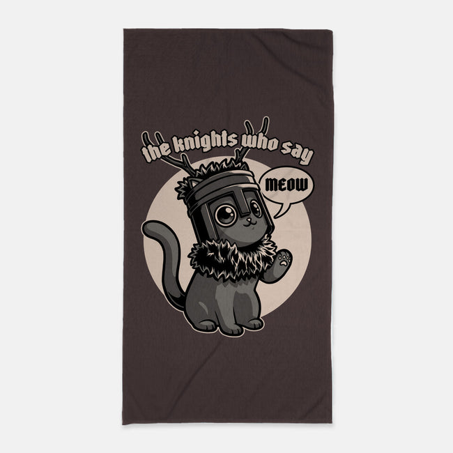 Black Cat Movie Knight-None-Beach-Towel-Studio Mootant