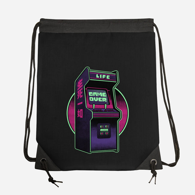 Arcade Life Over-None-Drawstring-Bag-Studio Mootant