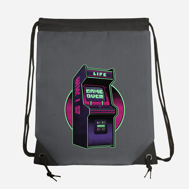 Arcade Life Over-None-Drawstring-Bag-Studio Mootant