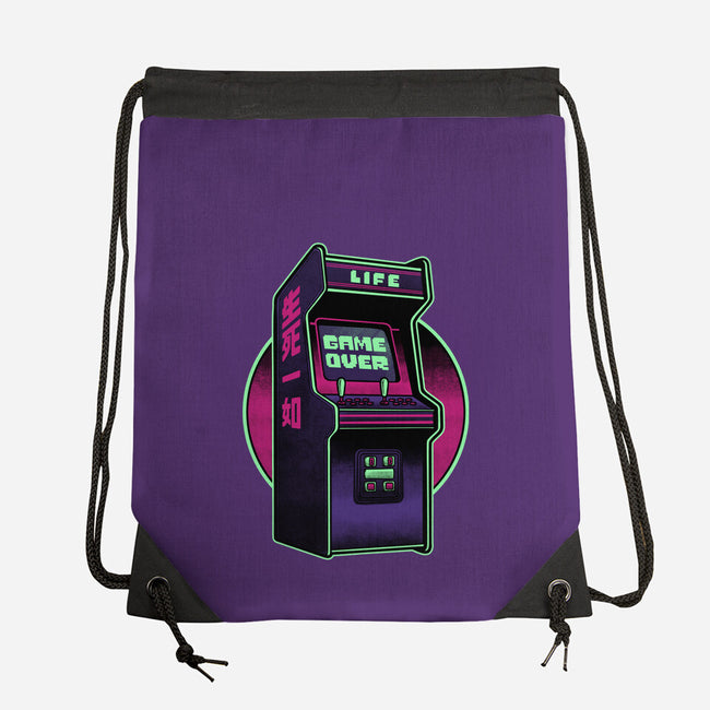 Arcade Life Over-None-Drawstring-Bag-Studio Mootant