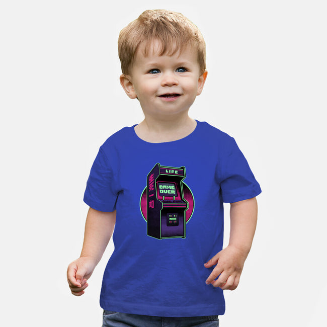 Arcade Life Over-Baby-Basic-Tee-Studio Mootant