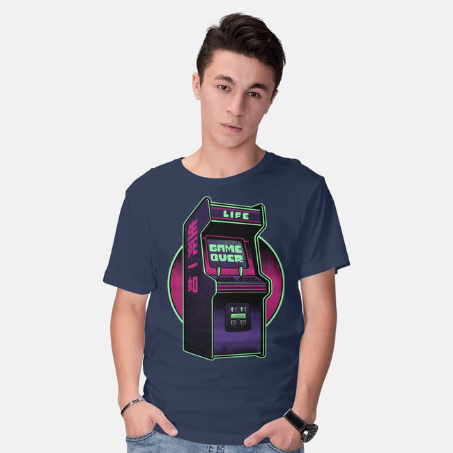 Arcade Life Over-Mens-Basic-Tee-Studio Mootant