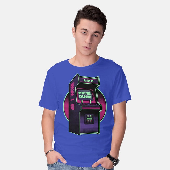 Arcade Life Over-Mens-Basic-Tee-Studio Mootant