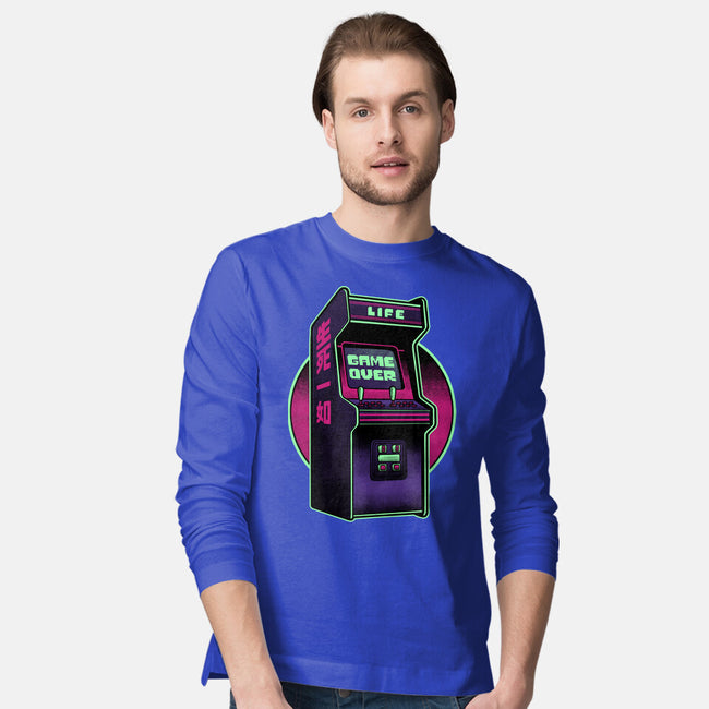 Arcade Life Over-Mens-Long Sleeved-Tee-Studio Mootant