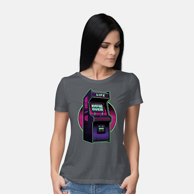 Arcade Life Over-Womens-Basic-Tee-Studio Mootant