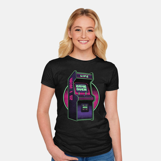 Arcade Life Over-Womens-Fitted-Tee-Studio Mootant