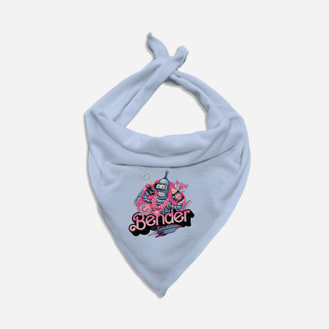 Pink Future Ahead Of Us-Cat-Bandana-Pet Collar-glitchygorilla