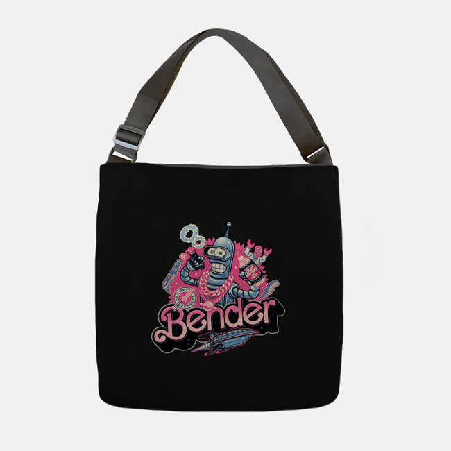 Pink Future Ahead Of Us-None-Adjustable Tote-Bag-glitchygorilla