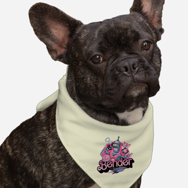 Pink Future Ahead Of Us-Dog-Bandana-Pet Collar-glitchygorilla