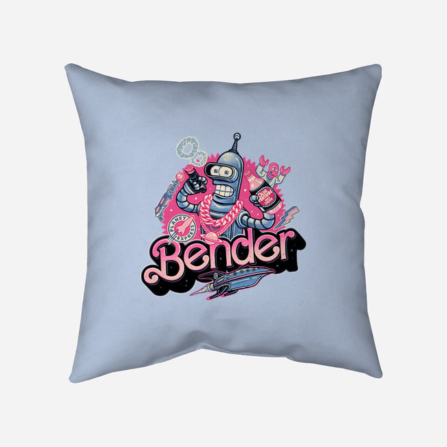 Pink Future Ahead Of Us-None-Non-Removable Cover w Insert-Throw Pillow-glitchygorilla