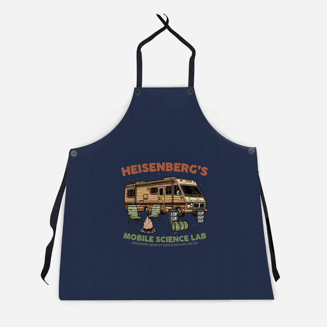 Science On The Go-Unisex-Kitchen-Apron-glitchygorilla