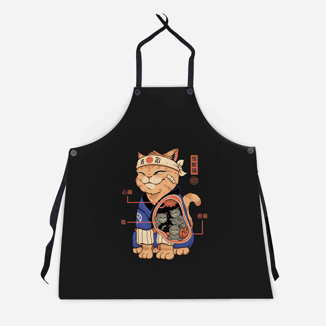 X-Ray Kaiju Cat-Unisex-Kitchen-Apron-vp021