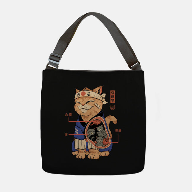 X-Ray Kaiju Cat-None-Adjustable Tote-Bag-vp021