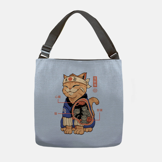 X-Ray Kaiju Cat-None-Adjustable Tote-Bag-vp021