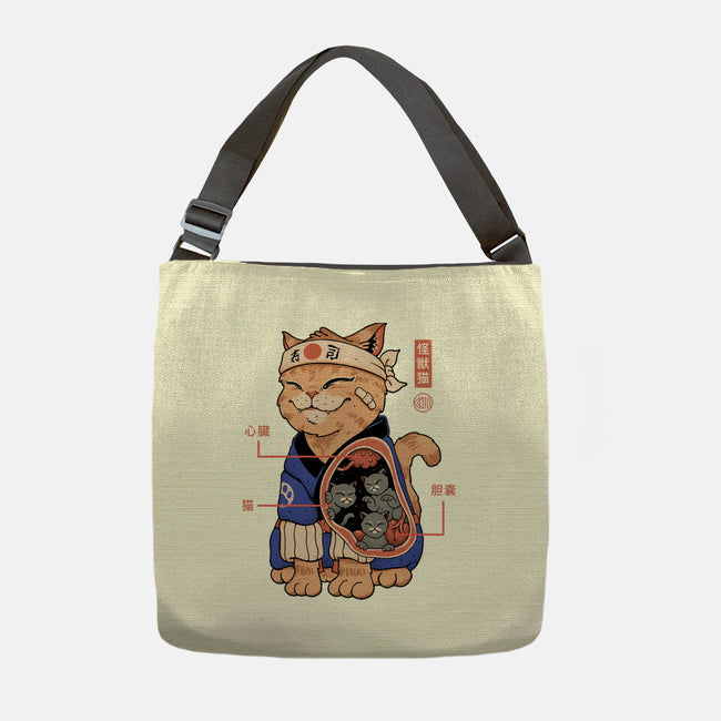 X-Ray Kaiju Cat-None-Adjustable Tote-Bag-vp021