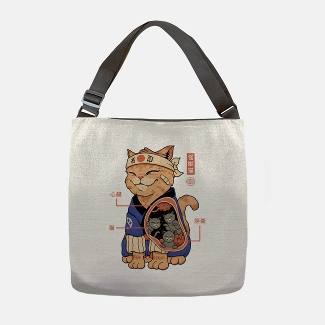 X-Ray Kaiju Cat-None-Adjustable Tote-Bag-vp021