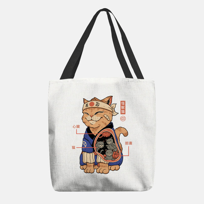 X-Ray Kaiju Cat-None-Basic Tote-Bag-vp021