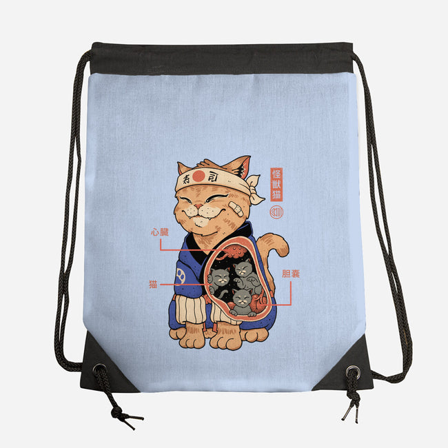 X-Ray Kaiju Cat-None-Drawstring-Bag-vp021