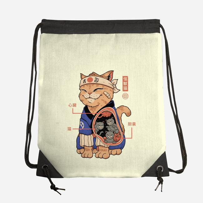 X-Ray Kaiju Cat-None-Drawstring-Bag-vp021