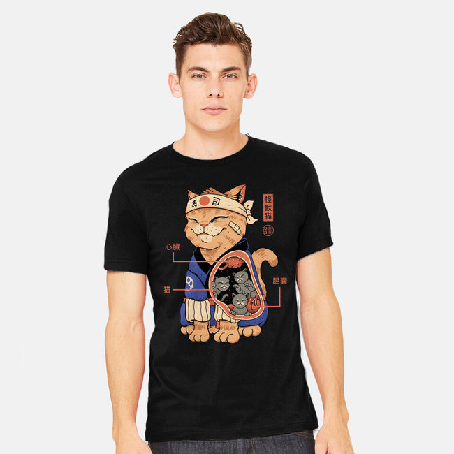 X-Ray Kaiju Cat-Mens-Heavyweight-Tee-vp021