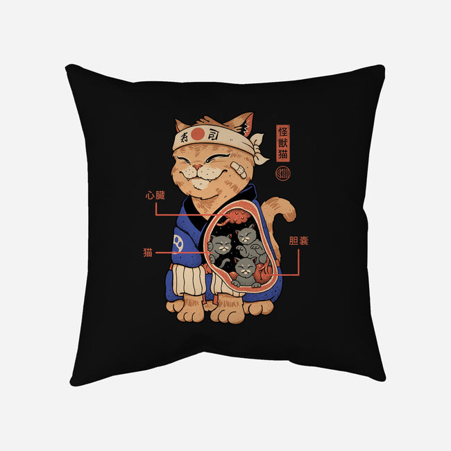 X-Ray Kaiju Cat-None-Non-Removable Cover w Insert-Throw Pillow-vp021