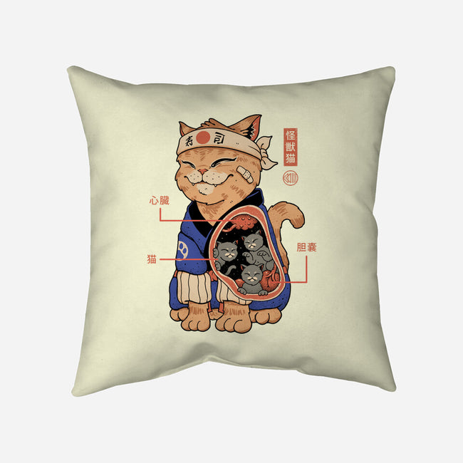 X-Ray Kaiju Cat-None-Removable Cover w Insert-Throw Pillow-vp021